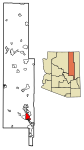 Navajo County Arizona Incorporated and Unincorporated areas Show Low Highlighted 0466470